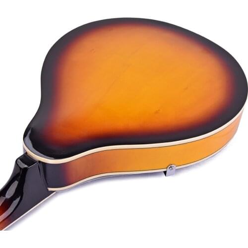 8 String Basswood A Style Acoustic Mandolin with Cable for Beginner Music Lover
