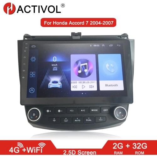 HACTIVOL 2G+32G Android 8.1 Car radio stereo for Honda Accord 7 2003-2007 car dvd player gps navi car accessories 4G internet