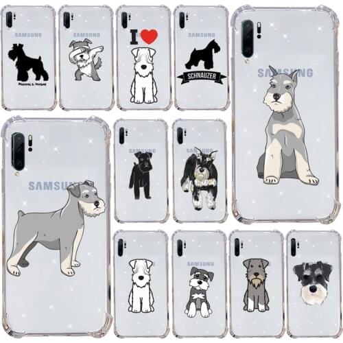 Schnauzer Phone Case Transparent For Samsung Galaxy A71 A21s S8 S9 S10 plus note 20 ultra