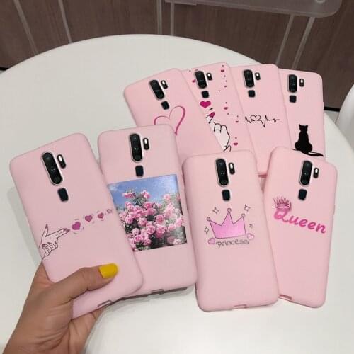 For OPPO A5 2020 Case Couple Love Heart Soft Silicone Slim Skin Shockproof Cover Fundas For Oppo A9 2020 A 11 A11X OPPOA9 Bumper