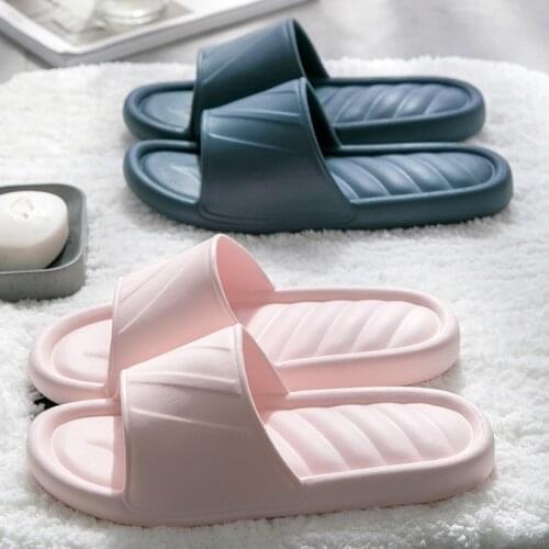 Home Slippers Female Couple Male Soft Bottom Tasteless Bath Non-Slip Bathroom Leaking Household Slipper for Men Indoor Shoes