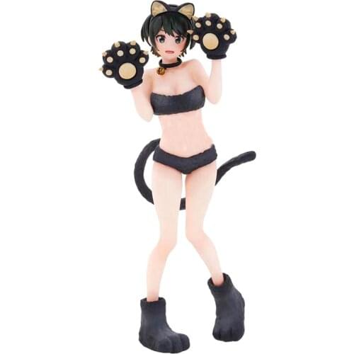 20cm Original Taito Anime Figure Gengkexia Cat Suit Action Figure PVC Model Doll Decoration Toy Birthday Gift