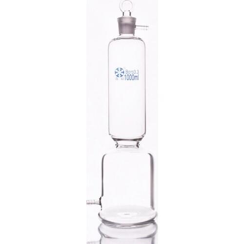 Gas drying tower with glass stopper,Capacity 1000ml,Joint 29/32,High borosilicate glass drying device