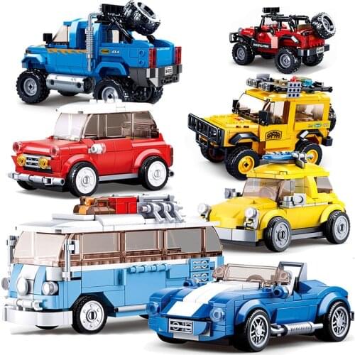 CITY Great Off-Road Vehicle SPEED CHAMPIONS Car Sets Building Block Kit Brick Model Kids Toys London Double Decker Bus