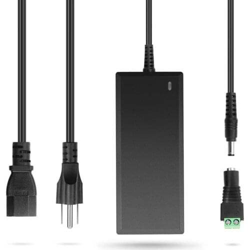 24V 2A 48W Power Supply AC to DC Power Adapter Universal Switching Transformer AC 100V-240V to DC 24volts 2amp Output 5.5X2.1mm