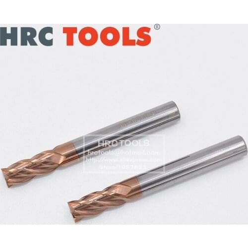 5pcs 4/6/8/10mm HRC55 4Flutes Nano Coated Straight Shank Endmill Tools Tungsten Solid Carbide Milling Cutter