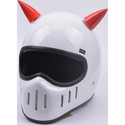 Motorcycle Helmet Horn Devil Suction Cup Stick On Horns for Harley