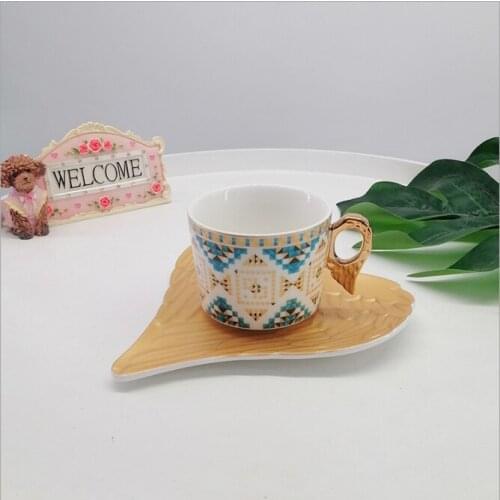 Gold Afternoon Tea Cup Saucer Set Coffee Cup Tea pot Set Tea Tray Bridesmaid Gift