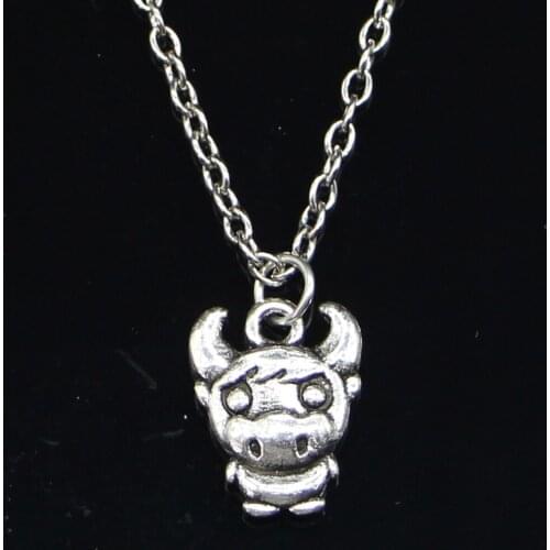 New Fashion Necklace 12x15mm cow bull ox Pendants Short Long Women Men Colar Gift Jewelry Choker
