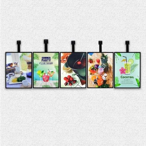 Tea shop menu board frame led poster frame magnetic led light box