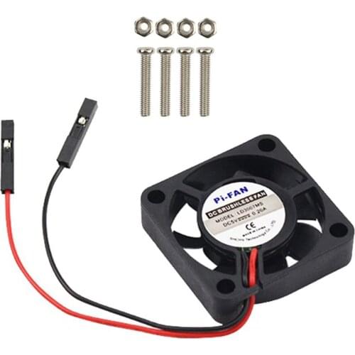 Adjustable 5V 3.3V for Raspberry Pi CPU Fan Adjustable for Raspberry Pi 4 B / 3B+ / 3B / 2B / B+ CPU Cooling Fan BSIDE