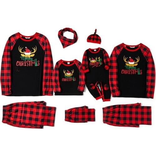 Cartoon Print Baby Kid Dad Mom Matching Family Outfit Sleepwear Parent-child Pajama 2021 new Christmas Family Pajamas Set