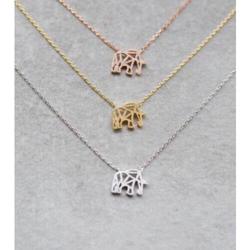 SanLan 20pcs cute elephant necklace