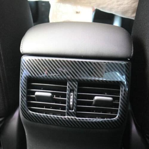 Stainless steel decorative frame for the air outlet of the air conditioner in the rear of the car for Mazda 3 Axela 2020