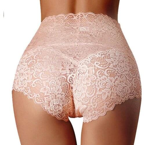 Women Panties Sexy Lace Underwear Woman Knickers Lace Panties Mesh Floral Lingerie Female Seamless Briefs Underpants Plus Size
