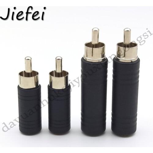 10pcs RCA Male Plug to ( 1/4 6.35mm ) or ( 1/8 3.5mm ) Female Jack Audio Adapter Connector
