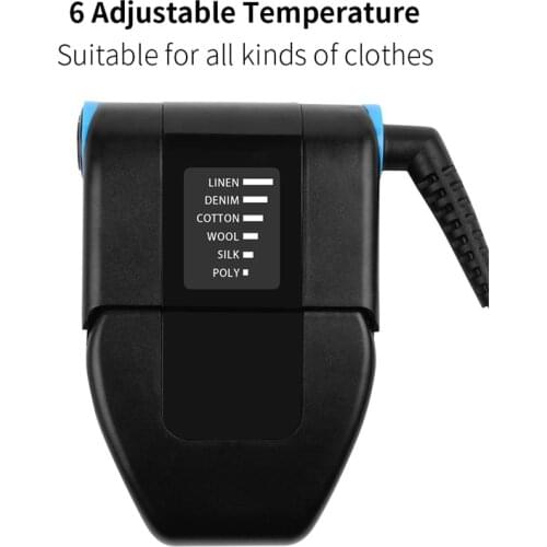Foldable Iron Press Heating Clothing Machine 6 Modes for Cotton/Wool/Silk Clothes Rechargeable Iron Easy Operate Portable Mini