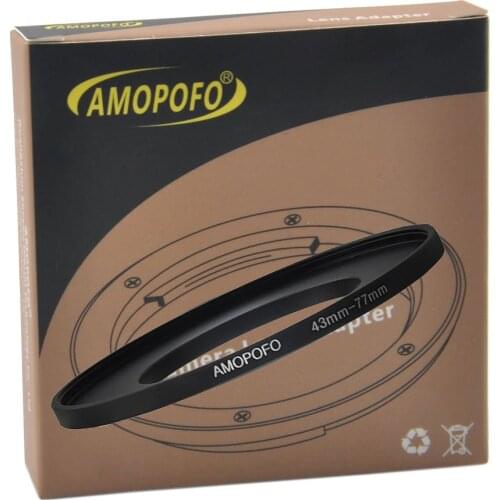 Universal 43-77mm /43mm to 77mm Step Up Ring Filter Adapter for UV,ND,CPL,Metal Step Up Ring Adapter