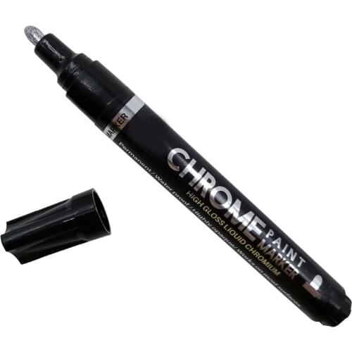 Liquid Mirror Chrome Marker with 0.7/1/3mm Nib Mirror Reflection Sign Pen Soomth Writing DU55