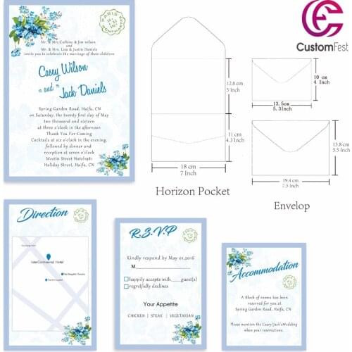 30pcs/lot personalized pocket old school design pocket envelop+matching envelop+card+RSVP free shipping PKEE045V103