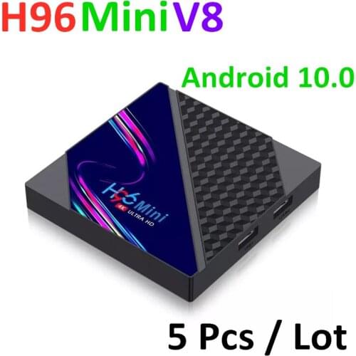 5 Pcs Lot Android 10 Tv Box H96mini V8 WiFi RK3228A Smart Set Top Tv Box H96 Mini Media Player