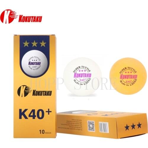 50balls/100balls KOKUTAKU 3 Star K40+ Table Tennis Ball Professional Trianing Games Seamed ABS Plastic KOKUTAKU Ping Pong Balls
