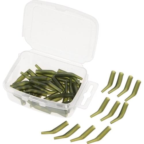 50Pcs/Lot Fishing hook sleeve Tube Carp Fishing Accessories Carp Hook Sleeve Fish Tool Tackle Fishing Swivel