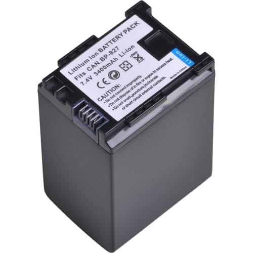 Rechargeable Battery Replaces BP-827 for Canon LEGRIA HF G10/HF G25/LEGRIA HF M31/HF M32/HF M36/HF M40/HF M41/HF M46/HF M300
