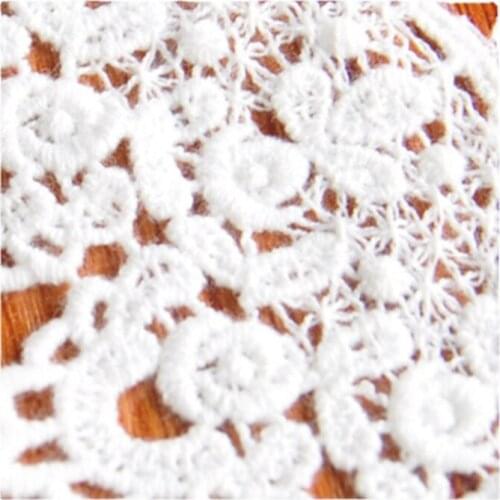 White Cotton Water-Soluble Lace By The Yard For Curtains Skirts Cloth Accessories Material