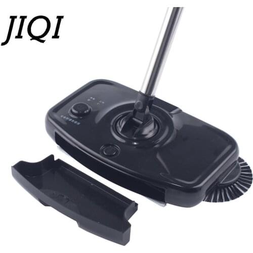 JIQI Chargable Hand-push sweeping mopping machine Sweeper mop wireless household appliances cleaner dustpan set broom artifact