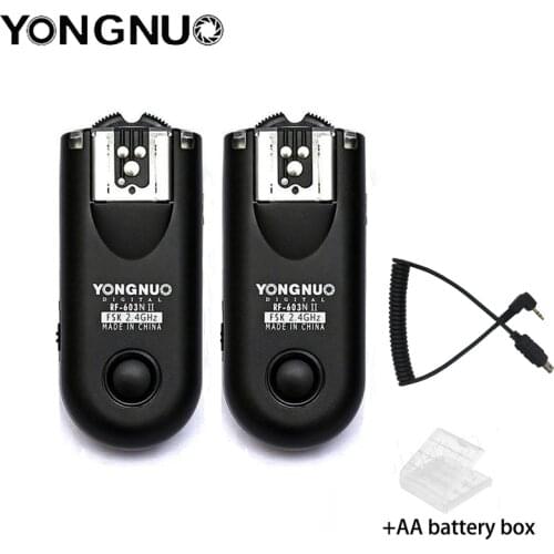 Yongnuo RF-603 II Wireless Flash Trigger N3 for Nikon D90 D600 D7100 D7000 D5100 D5000 D3100 D3000