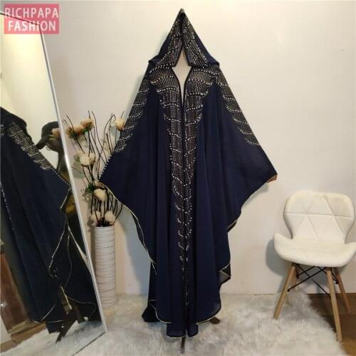 Eid Bolero Mujer Beaded Shrug Cape Djelaba Femme Women Robe Hijab Shrugs Niqab Abaya Dubai Muslim Boerka Islamic Tunic Turkey