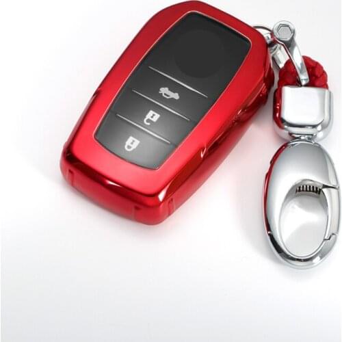 For Toyota Camry Highlander Prado Crown Land Cruiser Prius Vitz Reiz Fortuner Prius keyring New Soft TPU Car Key Case Full Cover