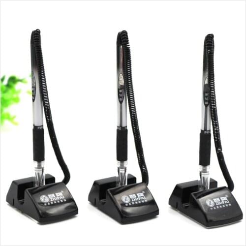 High quality 1 pcs Business Desk Black Gel Pen counter pen table gel pen Best for bank hospital Hotel information desk pen