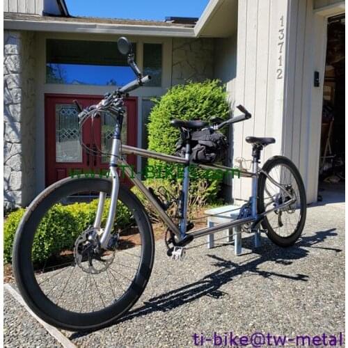 Chinese titanium tandem bike frame, cheap titanium tandem bicycle frame set, custom titanium road bike frame tandem