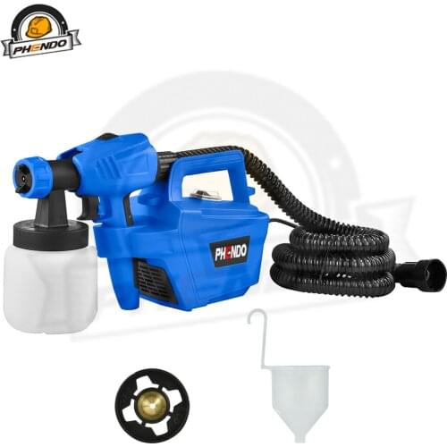 PHENDO Paint Sprayer 800W HVLP Home Electric Paint Spray Gun with 3 Spray Patterns and Adjustable Valve Knob for Painting Fence