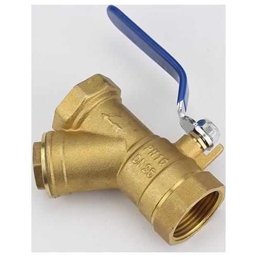 Brass Y Type Strainer Filter Ball Valve BSP Equal Female Thread check valve Faucet Water brass inline Filter
