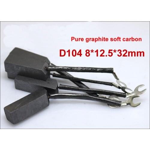 Lot10 8*12.5*32mm T4 D104 Graphite carbon Brush Spade for Motor power Tool