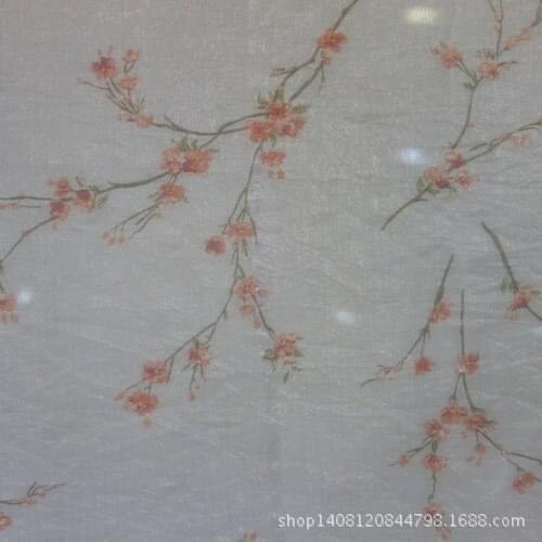 Currently Available Shirt Beach Skirt Long Skirts Cloth Semi-Permeable Brocade Silk Ruffled Printed Chiffon Fabrics Flash