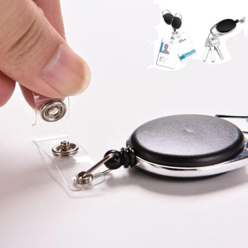 New Retractable Id Badge Lanyard Name Key Card Holder Belt Clip Drop Shipping Plastic Housing Covers Lanyard Name Holder Ring
