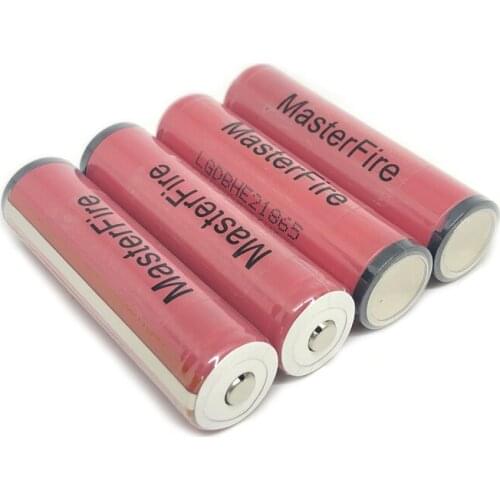 MasterFire 20pcs/lot Original ICR18650HE2 2500mah lithium 18650 battery HE2 rechargeable protected batteries cell 30A for E-cigs
