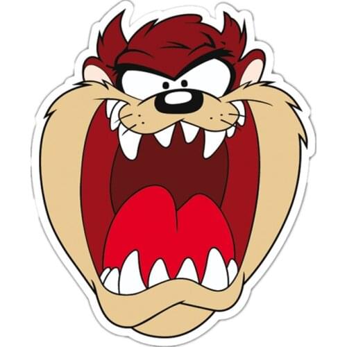 S41144# Various Sizes Self-adhesive Decal Tasmanian Devil Car Sticker Waterproof Auto Decors on Bumper Rear Window