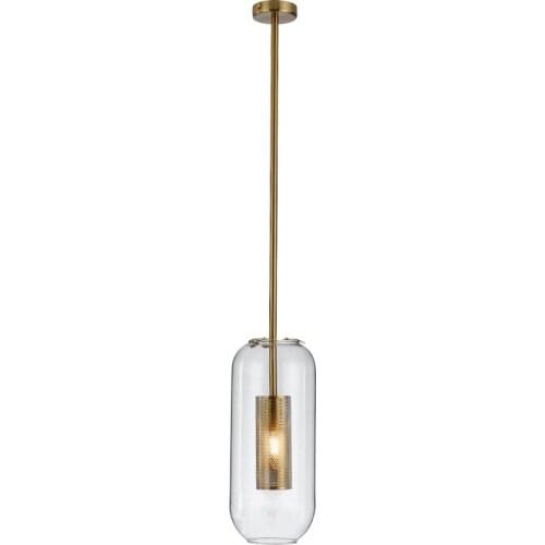 Modern Gold Chandelier Metal Clear Glass Pendant Light For Art Hotel Restaurant Kitchen Study Home Decoration Chandelier PA0603