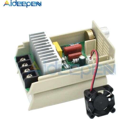 4000W High Power AC Motor Thyristor Electronic Voltage Regulator Dimming Speed Temperature Regulation with Shell Fan