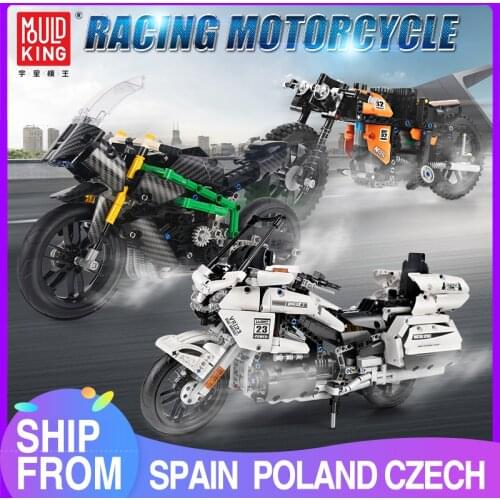 MOULD KING High-Tech The Super Racing motorcycle Model Building Blocks Assemble Bricks Kids Educational Toys Christmas Gifts