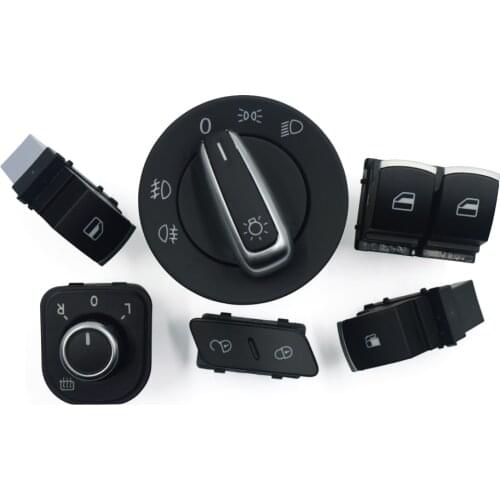Window Mirror Headlight Door Control Switch For VW Passat B6 Golf MK5 6 GTI Rabbit Tiguan 5K3 959 857 1K0 962 125 5ND 941 431A