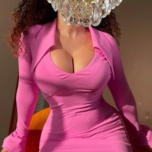 Woman Dress Flare Sleeve Sexy Irregular Womens Mini Dress V-neck Dress Solid Aesthetic Party Streetwear 2021 New Vestidos