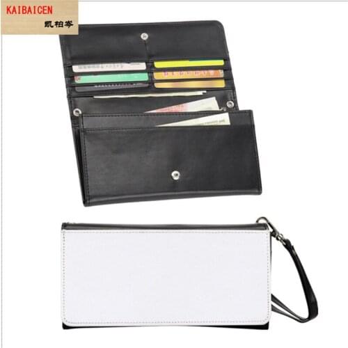 5pcs/Lot Blank Sublimation Leather Clutch Wallet Purse Women Handbag for Hot transfer Printing Blank consumables DIY products
