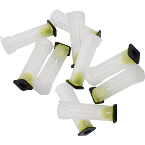 65PCS Beekeeping queen cage rearing protective cover catcher queen plastic cells bees box cages bees tool equipement supplies