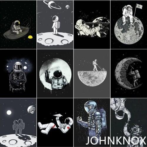 Diamond Painting Astronaut Moon 5D Diy Diamond Embroidery Full Round& Square Drill Diamond Mosaic Cross Stitch Home Decor